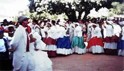 Festa de Pentecostes da cidade de Jaragu&aacute; - Ano 2000