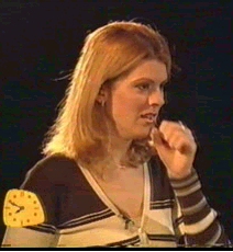 Kata coughs during her show.