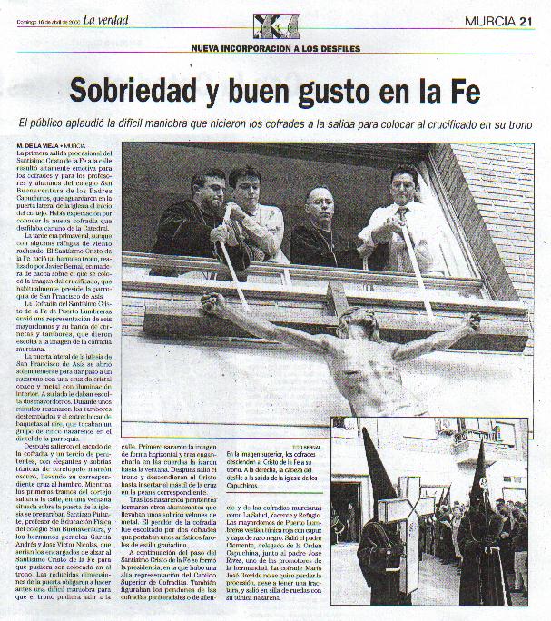 Diario La Verdad, 16.4.2000