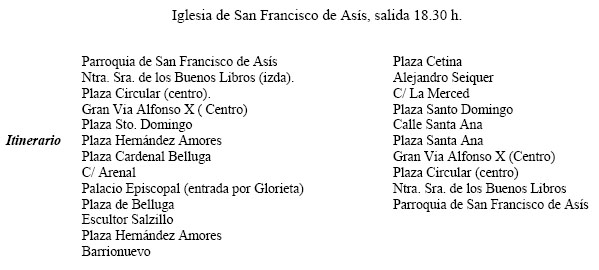 Itinerario, 2007