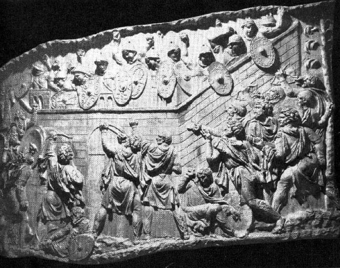 Dacii atacand o fortareata romana