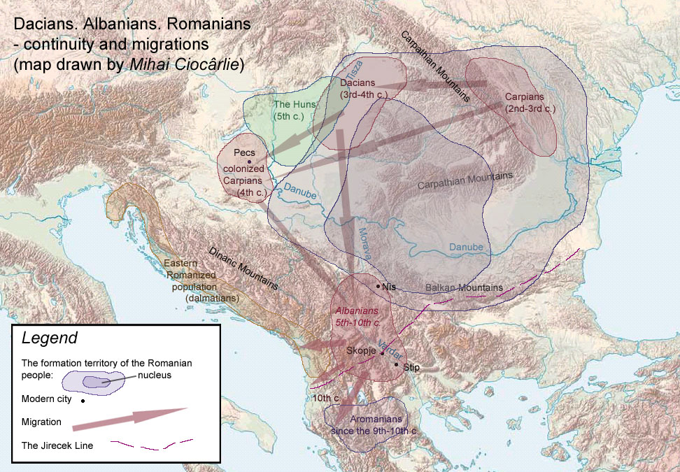 Dacians. Romanians. Albanians - Continuity and Migrations