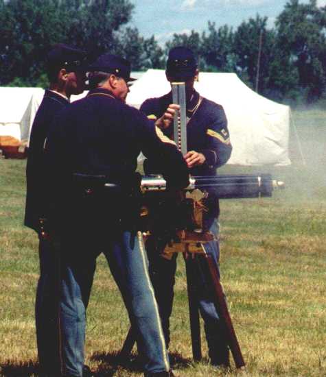 Gattling gun crew