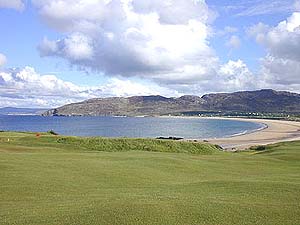 Knockalla Mountains from the golf course - the golf club welcomes visitors
