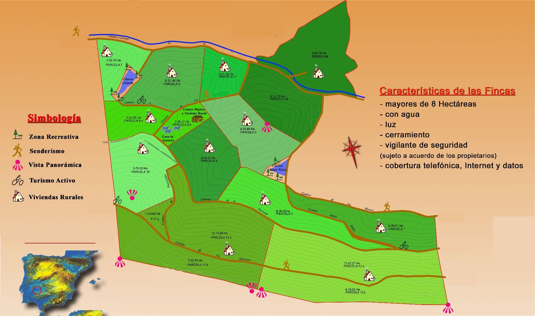 Plano de reparcelaci&oacute;n de la finca