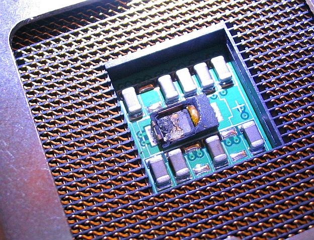 CPU resistor failure