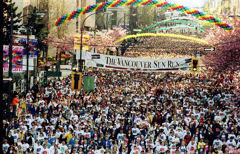 Annual spring-time, Vancouver SunRun with 50,000 of my closest friends