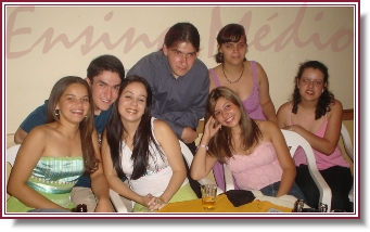 Mariana, Luiz Ot�vio, Anelise, Bruno, Luhanda, Ana e Le�se