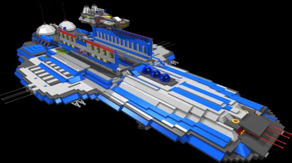 Capital Ship: L3P - POVRAY3.5 Rendering