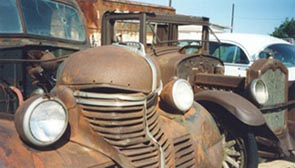 old rusty caryard