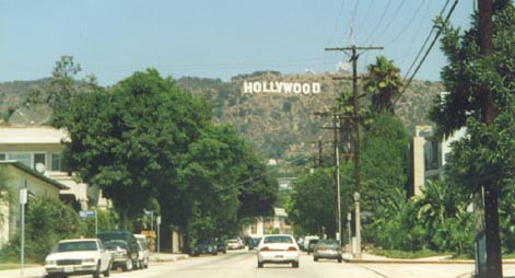 The famous Hollywood hills
