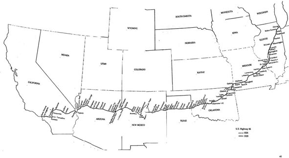 Route 66 routemap
