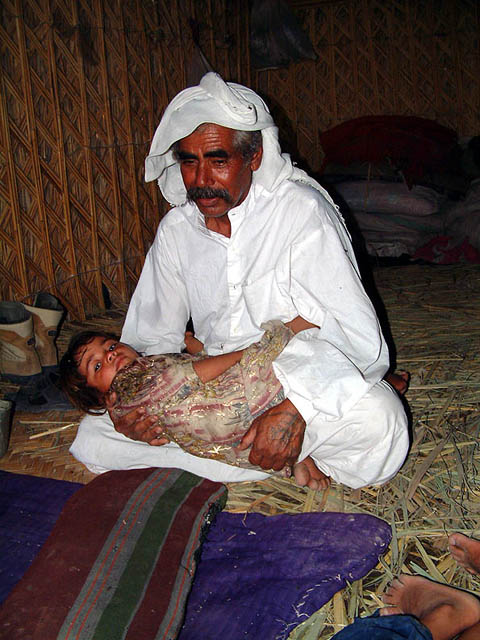 Marsh Arab and granddaughter