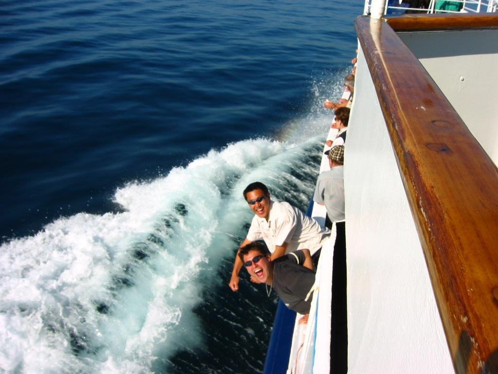 Azza and I on the ferry over to Capri