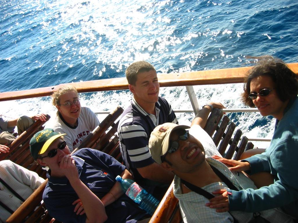 On the ferry to Capri.