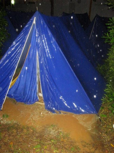 I never found out who the poor sods were who owned this tent.