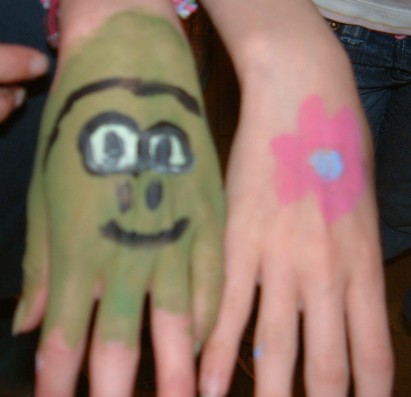 Monster hand painting!