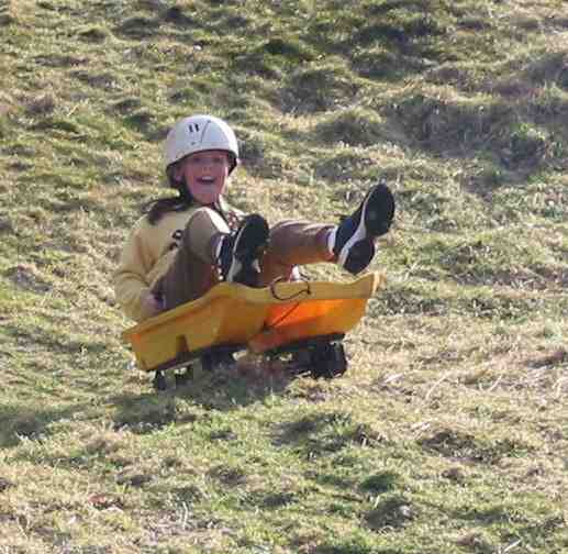 Grass sledging