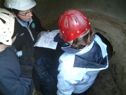 Caving - checking the map