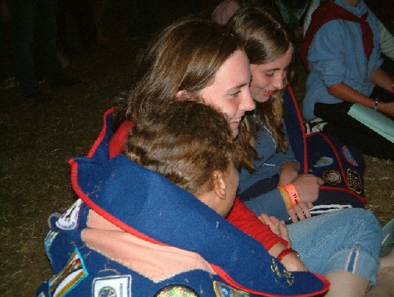 Spectators at the talent show