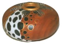 turned bowl with varied decoration 270mm dia