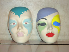 Mardi Gras masks - prefired