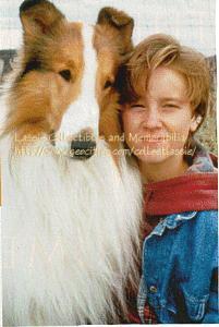 The latest Lassie [Howard, 'officially' Lassie VIII (eight) - not IX (nine) as mentioned in the article], with Thomas Guiry
