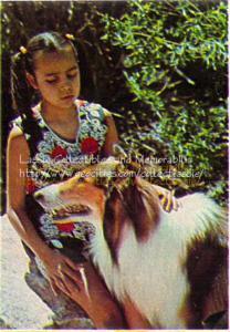 Kathy Martinez, star of the episode, meets Lassie