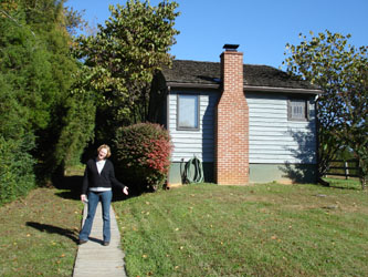 in front of our cottage!
