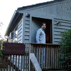 front door of the cottage ("glenside")