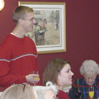 alex gives a toast!