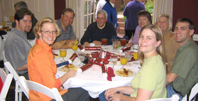 one of the tables enjoying itself...