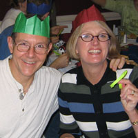 awww...the happy couple...mom has a quote in her hand, with some-phamily type verbage on it...