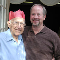 dennis and grandad crashing the party...&nbsp; !
