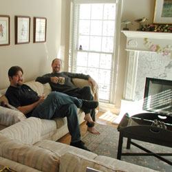 dennis and ryan after their morning pie...but before their eggs and fruit salad...