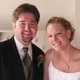 us!&nbsp; the happy couple!&nbsp; ...showing off our smiles