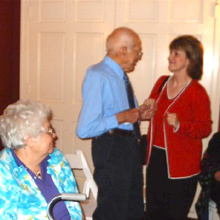 myrna, grandad, and ginger
