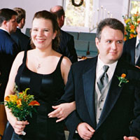 emily and chris recessing to "ode to joy"