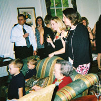 just before the cake is cut....!