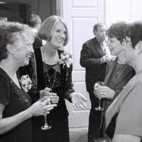 evelyn (ryan's mom), mom, bonnie, and diane enjoying a moment