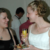 em checks my teeth...to avoid grape leaves in my teeth all afternoon...though they were delicious...