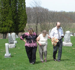 paulette, grandma, and uncle larry