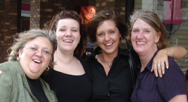 four strong women... what a support group!