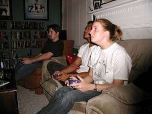 playing monkeyball!