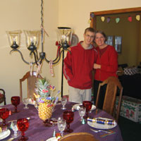 mom and al set for brunch...&nbsp; beautiful job...
