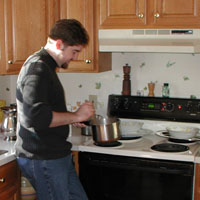 brunch by ryan and dad....creamed eggs!