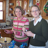 coll and mom get the surround snack together...