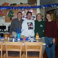 eve breakfast food and set crew!&nbsp; (INSIDE A SNOWFLAKE!)