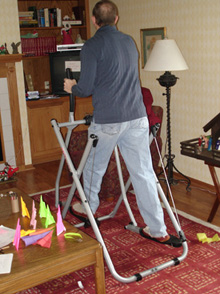 dad tries the gazelle