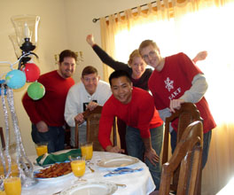 food set crew for the traditional eve brunch!